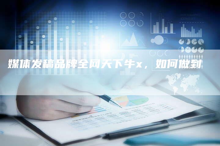 媒体发稿品牌全网天下牛x，如何做到
