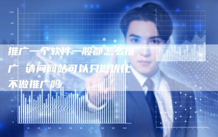 推广一个软件一般都怎么推广 请问网站可以只做优化不做推广吗