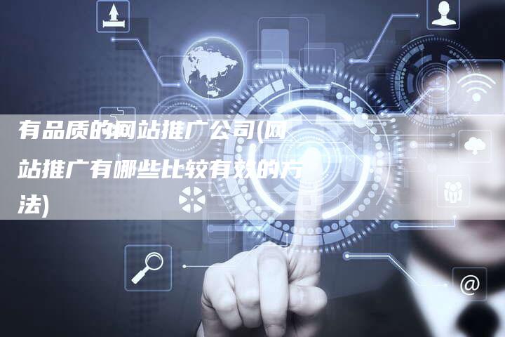 有品质的网站推广公司(网站推广有哪些比较有效的方法)